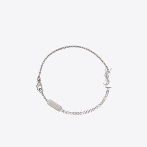 Saint Laurent OPYUM CHARM BRACELET IN METAL AND RHINESTONE